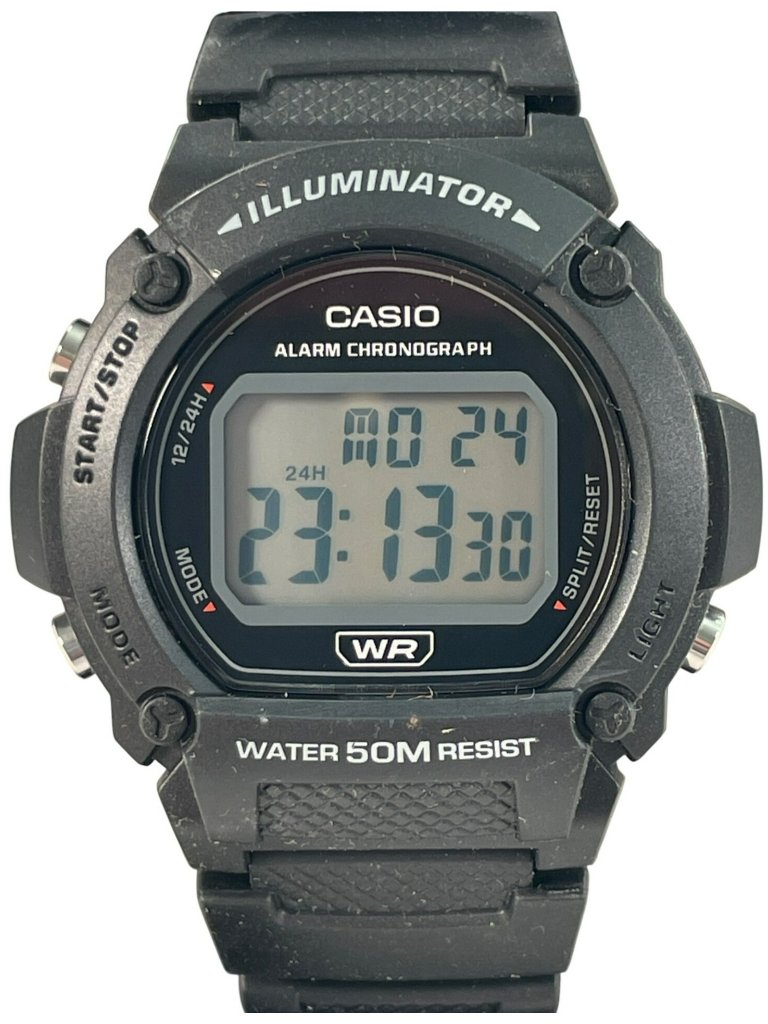 Casio W219h1av Digital Watch Led Light Alarm Stopwatch 50m Water Resistance Casio W219h1av Digital Watch Led Light Alarm Stopwatch 50m Water Resistance